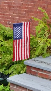 Flag on Steps, Maine -15