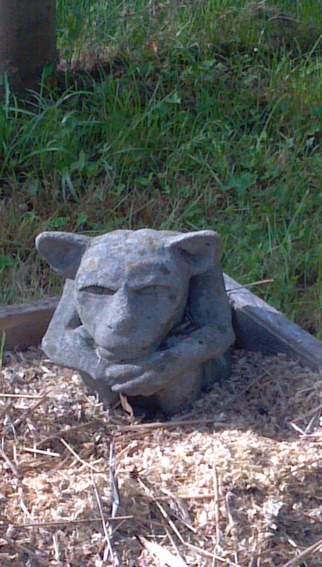 Gargoyle Contemplation at LLisa's
