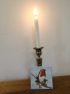 Angela's candle for her dad
